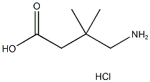 4-氨基-3,3-二甲基丁酸盐酸盐 结构式