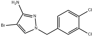 4-溴-1-(3,4-二氯苄基)-1H-吡唑-3-胺, 895929-98-3, 结构式