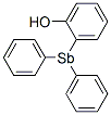 ジヒドロキシトリフェニルアンチモン(V) 化学構造式