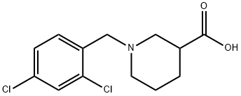 1-(2,4-DICHLORO-BENZYL)-PIPERIDINE-3-CARBOXYLIC ACID Structure