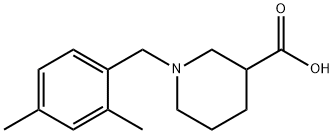 1-(2,4-dimethylbenzyl)piperidine-3-carboxylic acid Structure