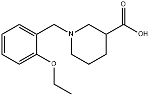 1-(2-ETHOXY-BENZYL)-PIPERIDINE-3-CARBOXYLIC ACID Structure