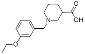 1-(3-ETHOXY-BENZYL)-PIPERIDINE-3-CARBOXYLIC ACID 结构式