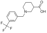 1-[3-(trifluoromethyl)benzyl]piperidine-3-carboxylic acid 化学構造式