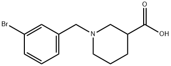 1-(3-bromobenzyl)piperidine-3-carboxylic acid Structure