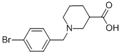 1-(4-BROMO-BENZYL)-PIPERIDINE-3-CARBOXYLIC ACID HYDROCHLORIDE,896046-60-9,结构式