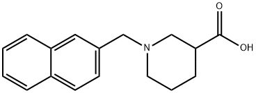 1-(2-NAPHTHALENYLMETHYL)-PIPERIDINE-3-CARBOXYLIC ACID Structure
