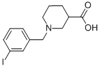 1-(3-IODO-BENZYL)-PIPERIDINE-3-CARBOXYLIC ACID 化学構造式