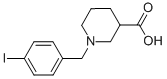 1-(4-IODO-BENZYL)-PIPERIDINE-3-CARBOXYLIC ACID Structure