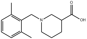 1-[(2,6-DIMETHYLPHENYL)METHYL]-PIPERIDINE-3-CARBOXYLIC ACID Structure