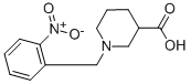 1-(2-NITRO-BENZYL)-PIPERIDINE-3-CARBOXYLIC ACID Structure