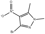 1H-Pyrazole, 3-bromo-1,5-dimethyl-4-nitro- Struktur