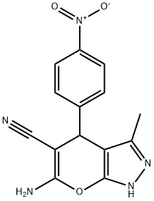 89607-34-1 6-amino-3-methyl-4-(4-nitrophenyl)-1,4-dihydropyrano[2,3-c]pyrazole-5-carbonitrile