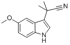 1H-Indole-3-acetonitrile, 5-methoxy-a,a-dimethyl- 化学構造式