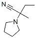 a-ethyl-a-Methyl-1-Pyrrolidineacetonitrile Structure
