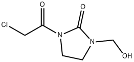 2-Imidazolidinone, 1-(chloroacetyl)-3-(hydroxymethyl)- (7CI) 结构式