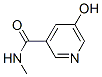 3-Pyridinecarboxamide,  5-hydroxy-N-methyl- 化学構造式