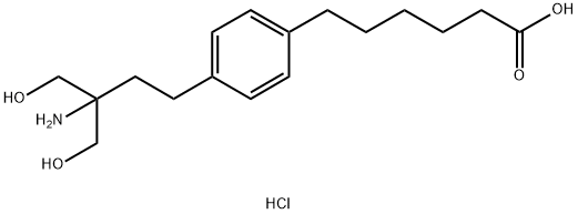 FTY720 HEXANOIC ACID HYDROCHLORIDE, 896472-94-9, 结构式