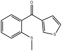 3-(2-チオメチルベンゾイル)チオフェン 化学構造式