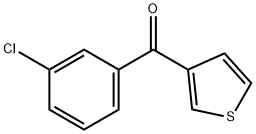 3-(3-クロロベンゾイル)チオフェン 化学構造式