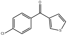 3-(4-クロロベンゾイル)チオフェン 化学構造式