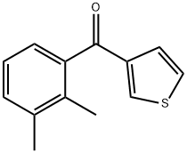 3-(2,3-ジメチルベンゾイル)チオフェン 化学構造式