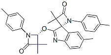 (S)-2'-((R)-3,3-DIMETHYL-4-OXO-1-P-TOLYLAZETIDIN-2-YLOXY)-3,3,5'-TRIMETHYL-1-P-TOLYLSPIRO[AZETIDINE-2,3'-INDOL]-4-ONE|