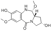 (2S)-2,3,11,11aβ-テトラヒドロ-2α,8-ジヒドロキシ-7,11α-ジメトキシ-1H-ピロロ[2,1-c][1,4]ベンゾジアゼピン-5(10H)-オン 化学構造式