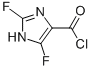 1H-Imidazole-4-carbonyl chloride, 2,5-difluoro- (9CI) 化学構造式