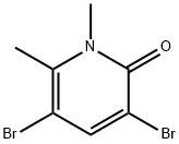 3,5-DIBROMO-1,6-DIMETHYL-1H-PYRIDIN-2-ONE Struktur