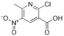 2-氯-6-甲基-5-硝基烟酸 结构式