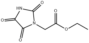 ETHYL 2,4,5-TRIOXOIMIDAZOLIDINE-1-ACETATE Struktur