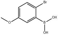(2-ブロモ-5-メトキシフェニル)ボロン酸 化学構造式