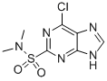 6-CHLORO-9H-PURINE-2-SULFONIC ACID DIMETHYLAMIDE Structure