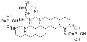 聚六亚甲基胍磷酸盐, 89697-78-9, 结构式