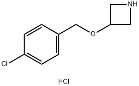 3-[(4-CHLOROPHENYL)METHOXY]-AZETIDINE HYDROCHLORIDE Structure
