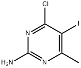 4-Chloro-5-iodo-6-methylpyrimidin-2-amine Structure