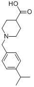 1-[[4-(1-METHYLETHYL)PHENYL]METHYL]-PIPERIDINE-4-CARBOXYLIC ACID Structure