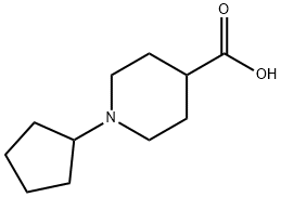 1-Cyclopentyl-4-piperidinecarboxylic acid Structure