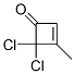 2-Cyclobuten-1-one,  4,4-dichloro-3-methyl- 化学構造式