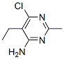 PYRIMIDINE, 4-AMINO-6-CHLORO-5-ETHYL-2-METHYL- 化学構造式