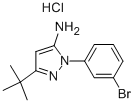 2-(3-BROMO-PHENYL)-5-TERT-BUTYL-2H-PYRAZOL-3-YLAMINE HYDROCHLORIDE Structure