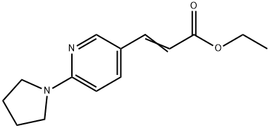 ETHYL 3-(6-PYRROLIDIN-1-YLPYRIDIN-3-YL)ACRYLATE Structure