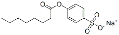 4-(オクタノイルオキシ)ベンゼンスルホン酸ナトリウム 化学構造式
