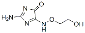 4H-Imidazol-4-one,  2-amino-5-[(2-hydroxyethoxy)amino]- Structure