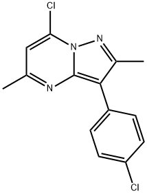 7-Chloro-3-(4-chlorophenyl)-2,5-dimethylpyrazolo[1,5-a]pyrimidine Structure