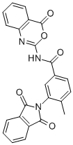 3-(1,3-DIHYDRO-1,3-DIOXO-2H-ISOINDOL-2-YL)-4-METHYL-N-(4-OXO-4H-3,1-BENZOXAZIN-2-YL)-BENZAMIDE Structure
