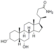 Cholan-24-aMide, 3,6-dihydroxy-, (3a,5b,6a)- 结构式