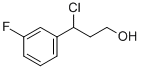 3-CHLORO-3-(3-FLUOROPHENYL)PROPAN-1-OL 化学構造式