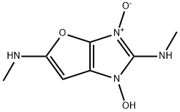 1H-Furo[2,3-d]imidazole-2,5-diamine,  1-hydroxy-N,N-dimethyl-,  3-oxide  (9CI) Structure